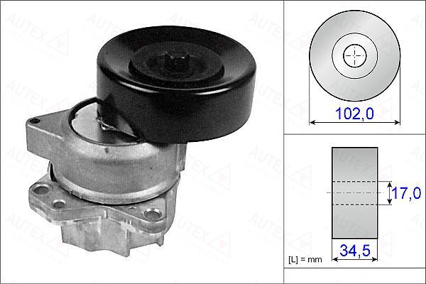 Autex 654952 - Tendicinghia, Cinghia Poly-V autozon.pro