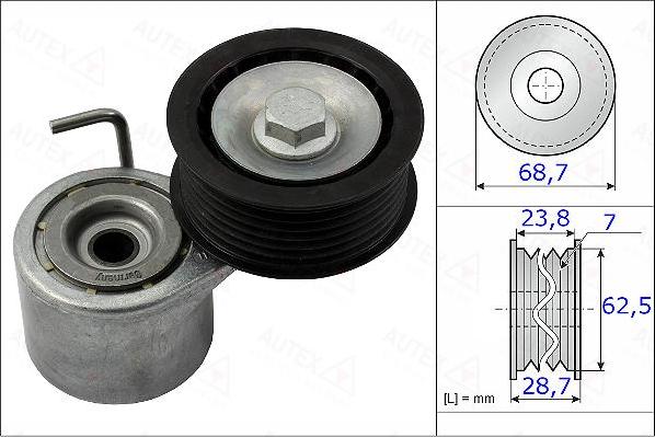 Autex 654965 - Tendicinghia, Cinghia Poly-V autozon.pro