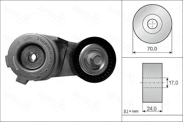 Autex 654961 - Tendicinghia, Cinghia Poly-V autozon.pro