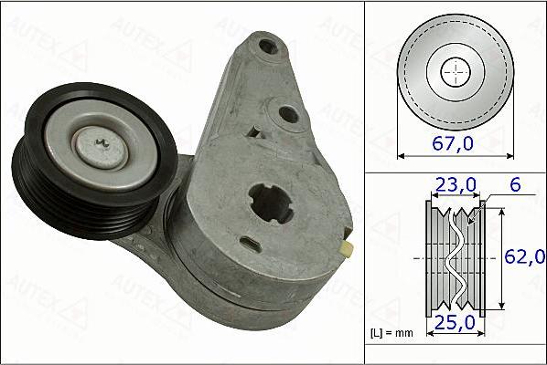 Autex 654908 - Tendicinghia, Cinghia Poly-V autozon.pro