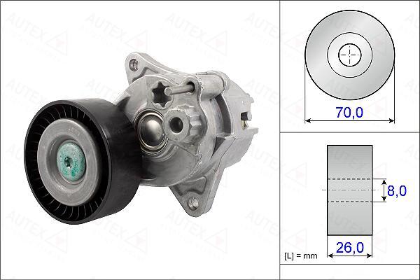 Autex 654917 - Tendicinghia, Cinghia Poly-V autozon.pro