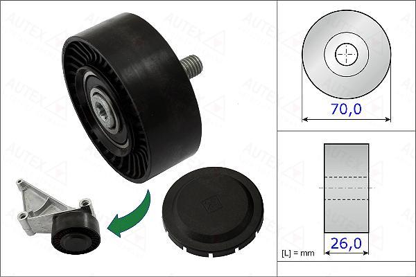 Autex 654984 - Galoppino / Guidacinghia, Cinghia Poly-V autozon.pro