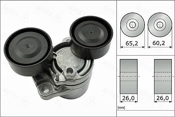 Autex 654986 - Tendicinghia, Cinghia Poly-V autozon.pro