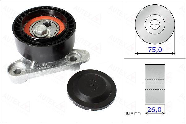 Autex 654982 - Galoppino / Guidacinghia, Cinghia Poly-V autozon.pro