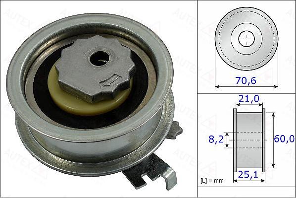 Autex 654922 - Rullo tenditore, Cinghia dentata autozon.pro