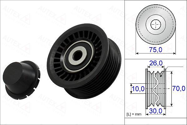 Autex 654979 - Galoppino / Guidacinghia, Cinghia Poly-V autozon.pro