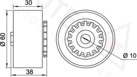 Autex 654465 - Galoppino / Guidacinghia, Cinghia Poly-V autozon.pro