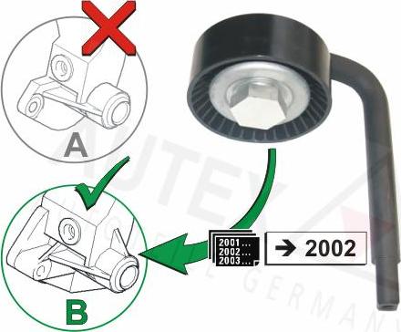 Autex 654463 - Galoppino / Guidacinghia, Cinghia Poly-V autozon.pro