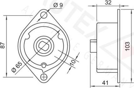 Autex 654486 - Tendicinghia, Cinghia Poly-V autozon.pro