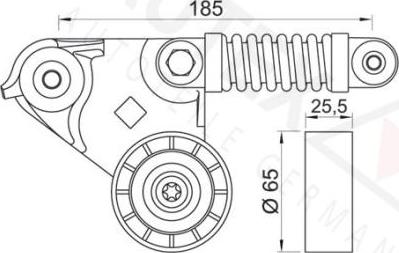 Autex 654095 - Tendicinghia, Cinghia Poly-V autozon.pro