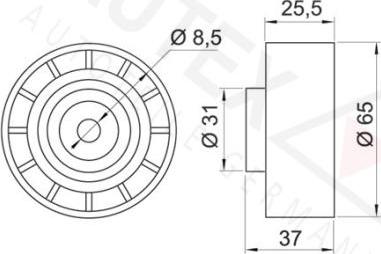 Autex 654093 - Galoppino / Guidacinghia, Cinghia Poly-V autozon.pro