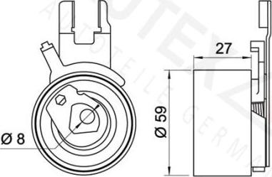 Autex 654086 - Rullo tenditore, Cinghia dentata autozon.pro