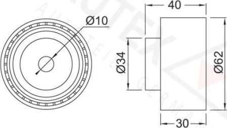 Autex 654155 - Galoppino / Guidacinghia, Cinghia dentata autozon.pro