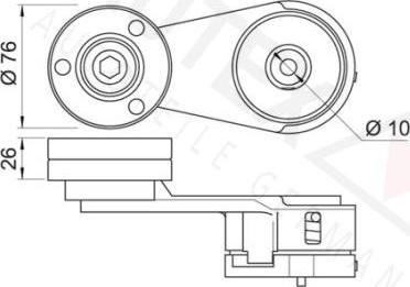 Autex 654161 - Tendicinghia, Cinghia Poly-V autozon.pro