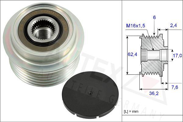 Autex 654852 - Puleggia cinghia, Alternatore autozon.pro