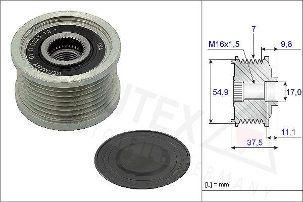 Autex 654804 - Puleggia cinghia, Alternatore autozon.pro