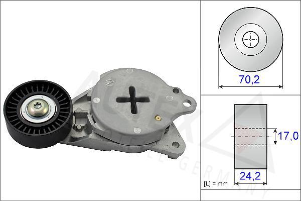 Autex 654808 - Tendicinghia, Cinghia Poly-V autozon.pro