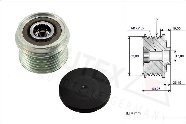 Autex 654818 - Puleggia cinghia, Alternatore autozon.pro