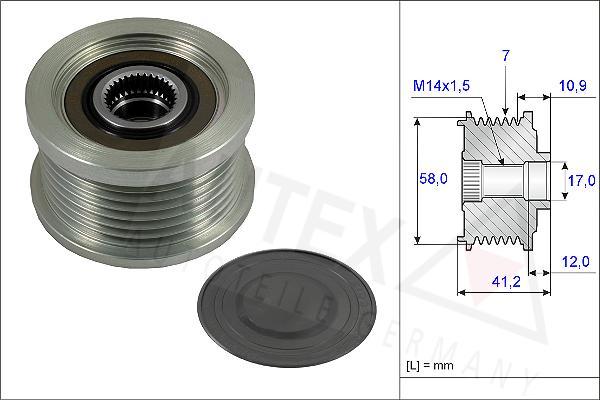 Autex 654817 - Puleggia cinghia, Alternatore autozon.pro