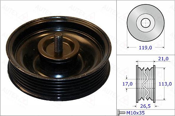 Autex 654889 - Galoppino / Guidacinghia, Cinghia Poly-V autozon.pro