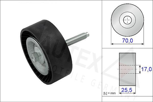 Autex 654834 - Galoppino / Guidacinghia, Cinghia Poly-V autozon.pro