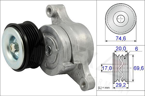 Autex 654820 - Tendicinghia, Cinghia Poly-V autozon.pro