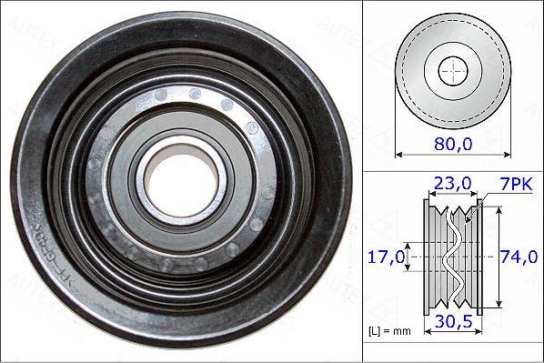 Autex 654874 - Galoppino / Guidacinghia, Cinghia Poly-V autozon.pro