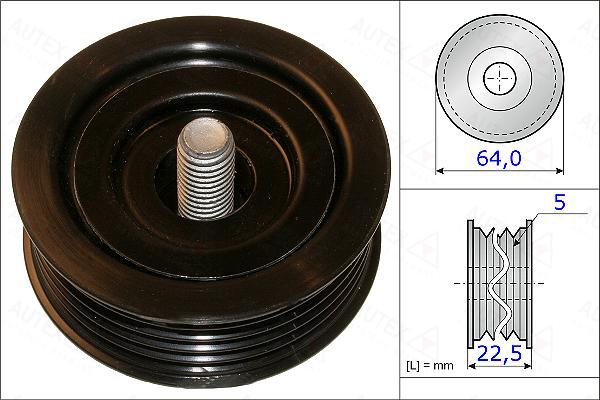 Autex 654876 - Galoppino / Guidacinghia, Cinghia Poly-V autozon.pro