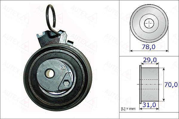 Autex 654871 - Rullo tenditore, Cinghia dentata autozon.pro