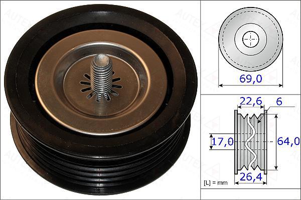 Autex 654878 - Galoppino / Guidacinghia, Cinghia Poly-V autozon.pro