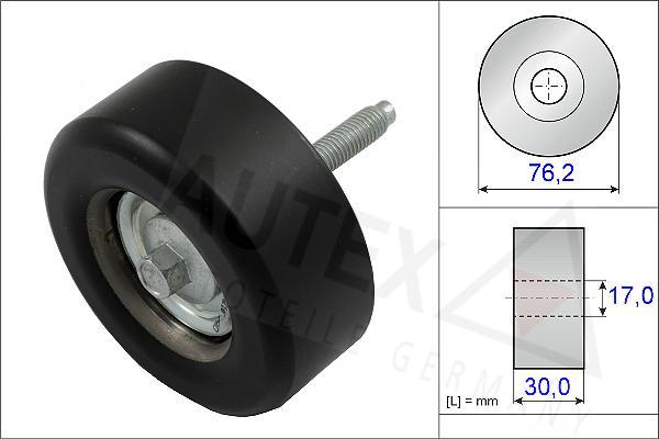 Autex 654337 - Galoppino / Guidacinghia, Cinghia Poly-V autozon.pro