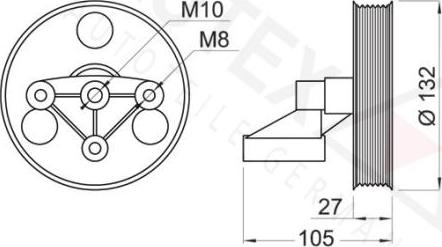 Autex 654249 - Galoppino / Guidacinghia, Cinghia Poly-V autozon.pro