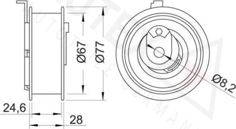 Autex 654217 - Rullo tenditore, Cinghia dentata autozon.pro