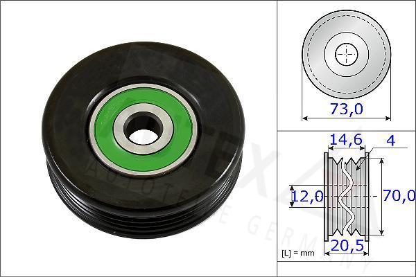 Autex 654732 - Galoppino / Guidacinghia, Cinghia Poly-V autozon.pro