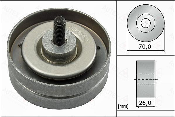 Autex 655066 - Galoppino / Guidacinghia, Cinghia Poly-V autozon.pro