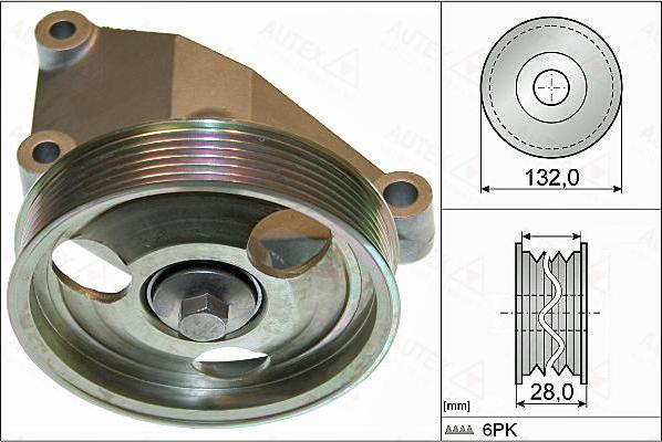 Autex 655060 - Galoppino / Guidacinghia, Cinghia Poly-V autozon.pro