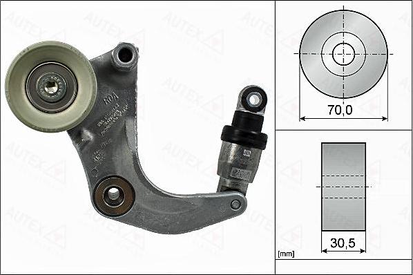 Autex 655017 - Tendicinghia, Cinghia Poly-V autozon.pro