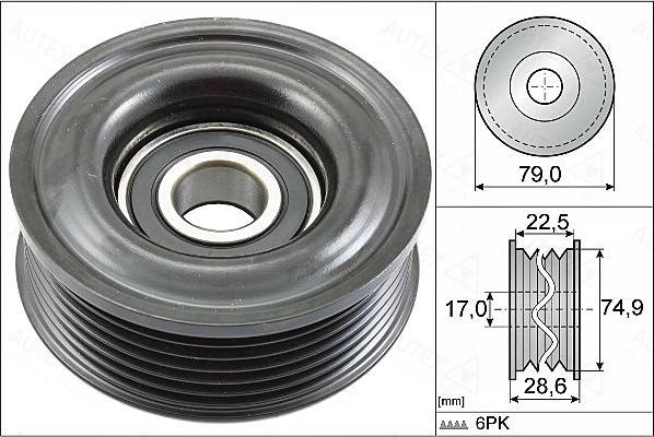 Autex 655036 - Galoppino / Guidacinghia, Cinghia Poly-V autozon.pro