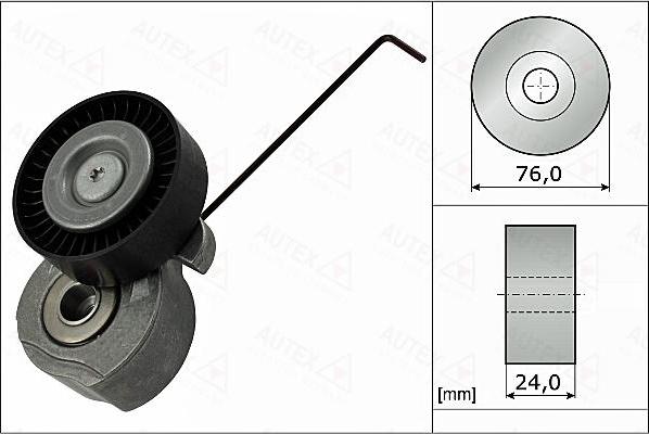 Autex 655070 - Tendicinghia, Cinghia Poly-V autozon.pro