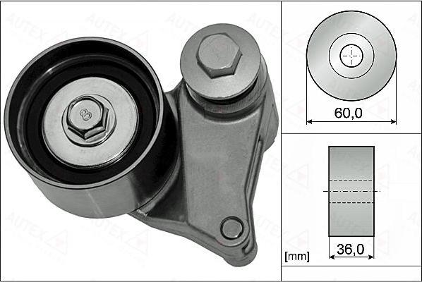 Autex 655078 - Rullo tenditore, Cinghia dentata autozon.pro