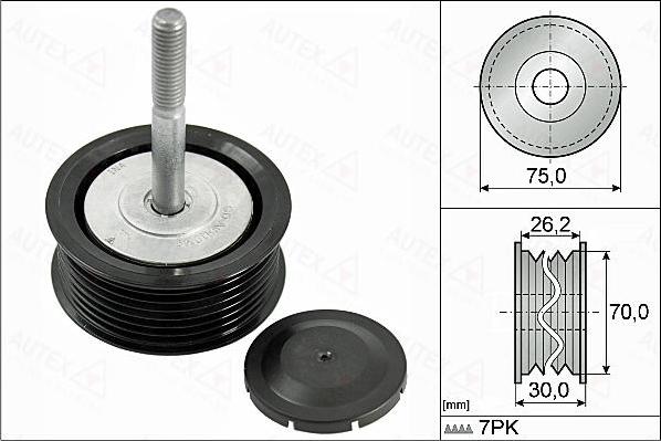 Autex 655143 - Galoppino / Guidacinghia, Cinghia Poly-V autozon.pro