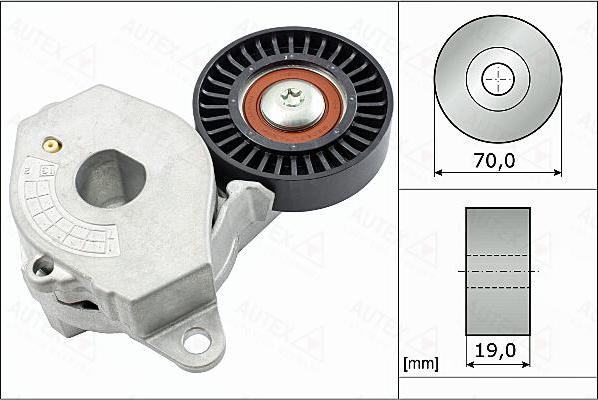 Autex 655119 - Tendicinghia, Cinghia Poly-V autozon.pro