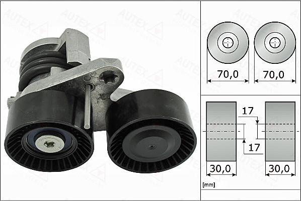 Autex 655134 - Tendicinghia, Cinghia Poly-V autozon.pro