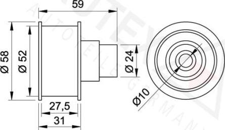 Autex 651445 - Galoppino / Guidacinghia, Cinghia dentata autozon.pro