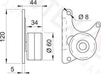 Autex 651515 - Galoppino / Guidacinghia, Cinghia dentata autozon.pro