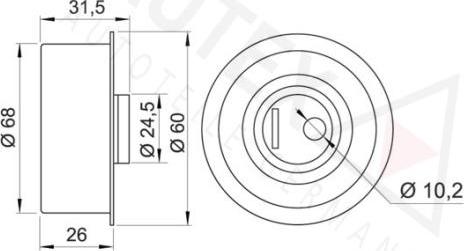 Autex 651577 - Rullo tenditore, Cinghia dentata autozon.pro