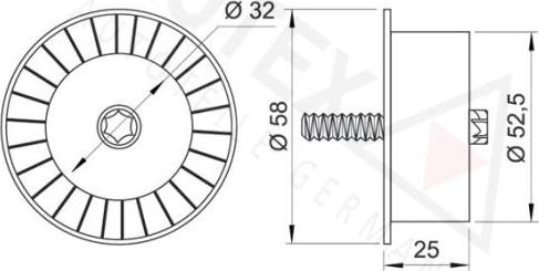 Autex 651049 - Galoppino / Guidacinghia, Cinghia dentata autozon.pro