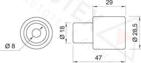 Autex 651149 - Galoppino / Guidacinghia, Cinghia dentata autozon.pro