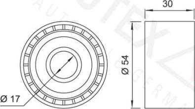 Autex 651174 - Galoppino / Guidacinghia, Cinghia Poly-V autozon.pro