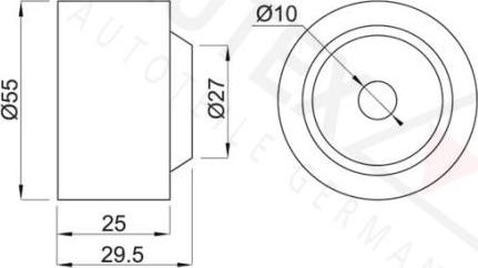 Autex 651172 - Galoppino / Guidacinghia, Cinghia dentata autozon.pro